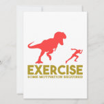 Exercise Some Motivation Required Holiday Card at Zazzle