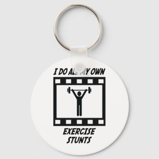 Exercise Stunts Keychain