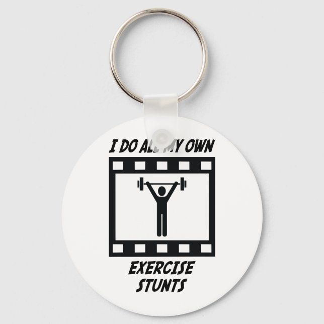 Exercise Stunts Keychain (Front)