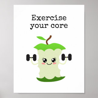 Exercise your core poster