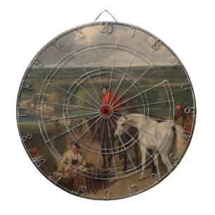 Exercising the Royal Horses (Equine Art) Dart Board