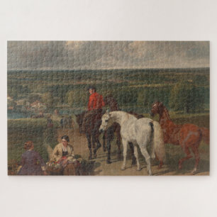Exercising the Royal Horses (Equine Art) Jigsaw Puzzle