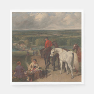Exercising the Royal Horses (Equine Art) Napkins