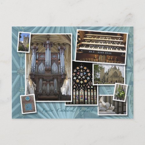 Exeter Cathedral UK _ montage  postcard