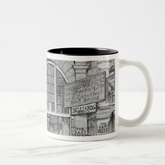Exeter Change showing the entrance Two-Tone Coffee Mug (Right)