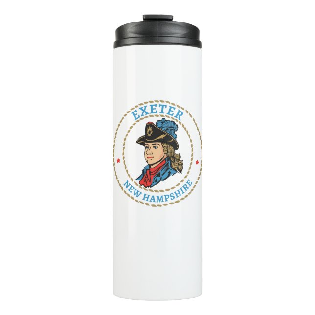 Exeter New Hampshire Colonial Thermal Tumbler (Front)