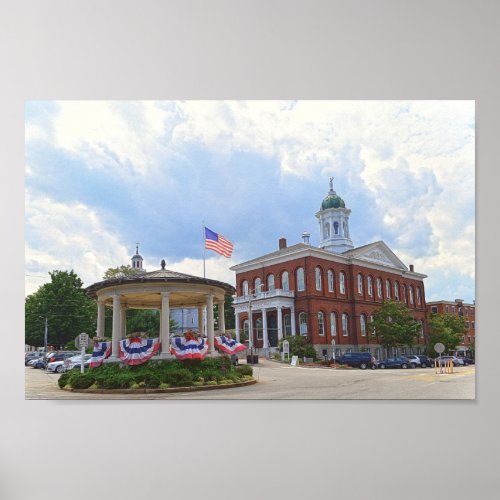Exeter New Hampshire Town Hall Poster