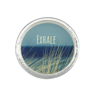 Exhale Calming Ocean Scene Ring