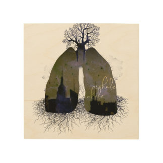 Exhale Inhale Wood Wall Art