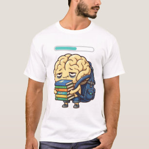 Exhausted Brain Back To School - Funny Student T-Shirt