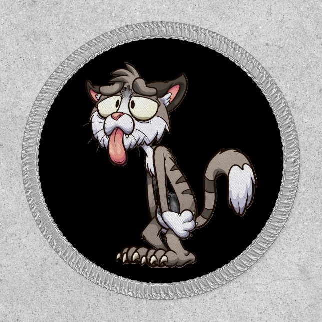 Exhausted Cat Patch (Front)