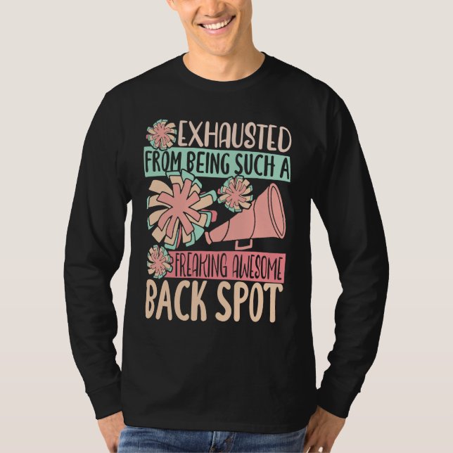 Exhausted From Being Freaking Awesome Back Spot Ch T-Shirt (Front)