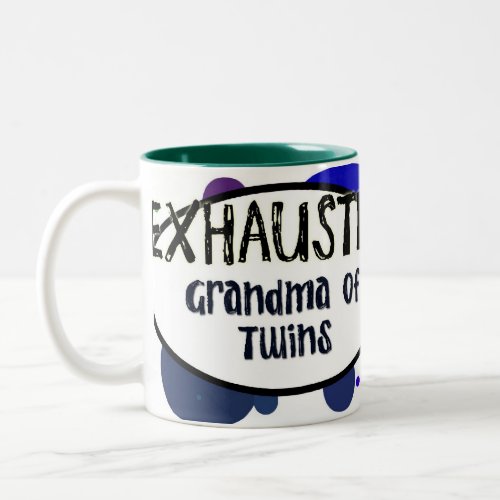 EXHAUSTED Grandma Of Twins Mug