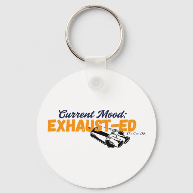 Exhausted Keyring (Back)