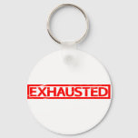 Exhausted Stamp Keychain