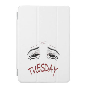 Exhausted Tuesday Mood Funny Relatable Cartoon Pho iPad Mini Cover