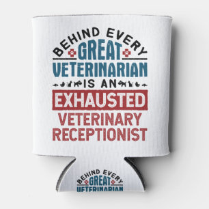 Exhausted Veterinary Receptionist Can Cooler