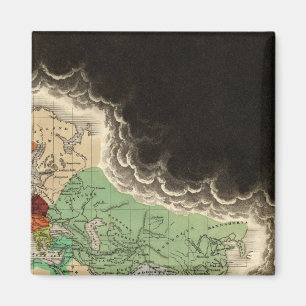 Exhibiting The Empire of Kublai Khan 1294 AD Magnet