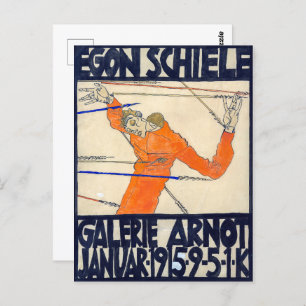 Exhibition at Arnot Gallery Egon Schiele Postcard
