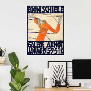 Exhibition at Arnot Gallery Egon Schiele Poster