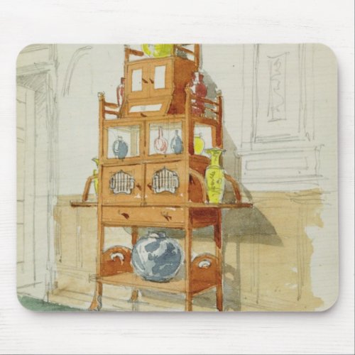 Exhibition Cabinet c1860s_70s wc  pencil on p Mouse Pad