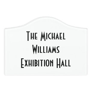Exhibition Hall Conference Room Elegant Modern Door Sign