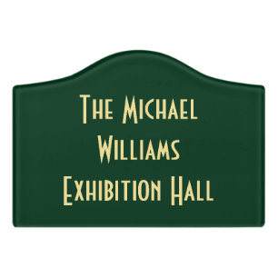 Exhibition Hall Conference Room Modern Elegant Door Sign