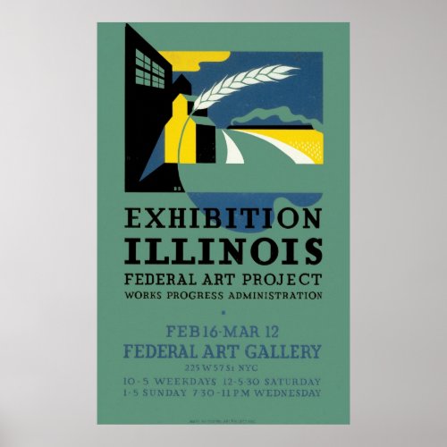 Exhibition of Illinois Poster