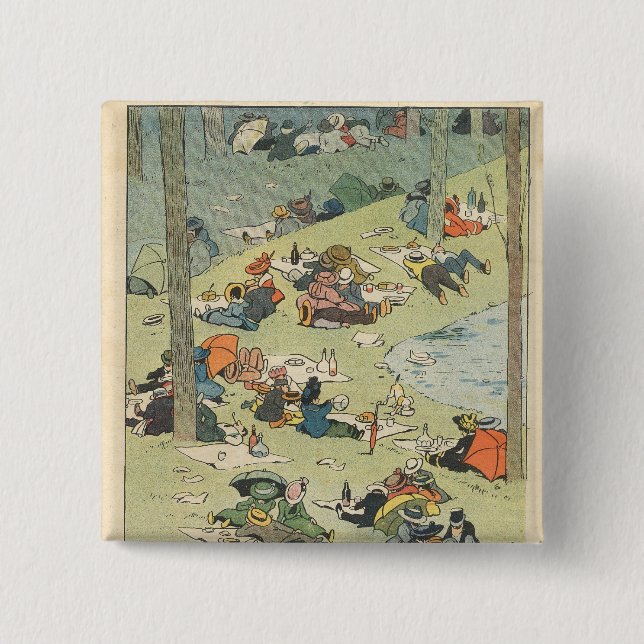 Exhibition of the culinary arts pinback button (Front)