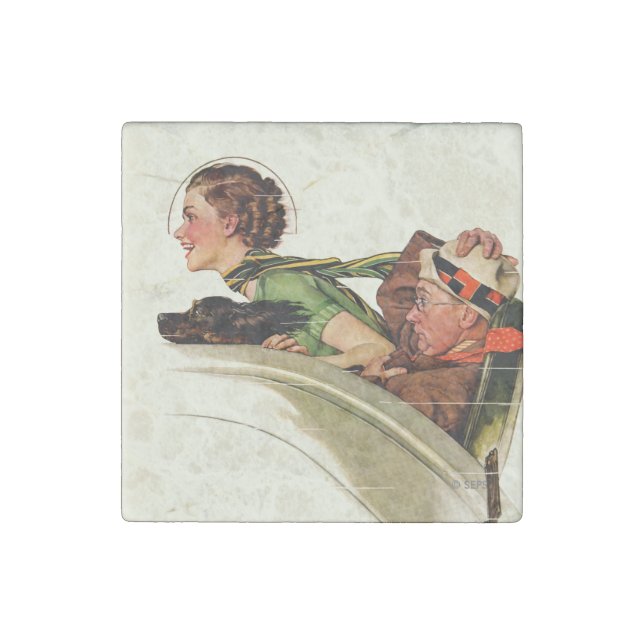 Exhilaration Stone Magnet (Front)