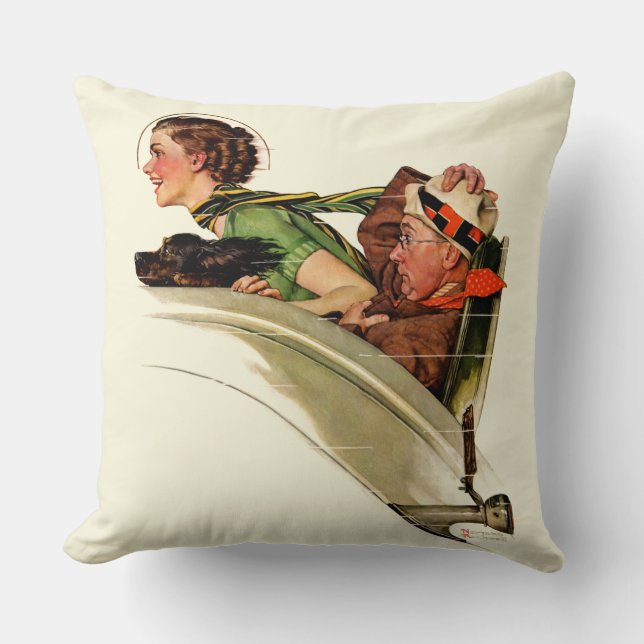 Exhilaration Throw Pillow (Front)
