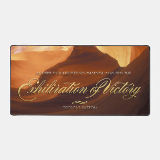 Exhiliration Of Victory Desk Mat