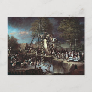 Exhumation of the Mastodon, 1806 Postcard