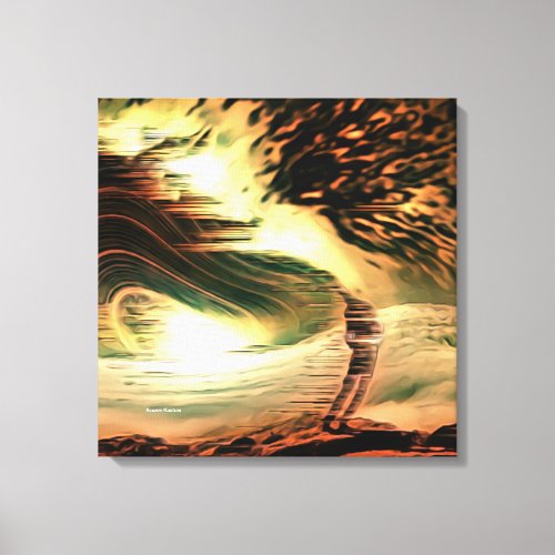 Existence Collapsing Canvas Print