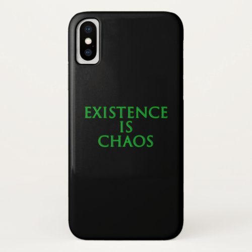 Existence Is Chaos Loki iPhone X Case