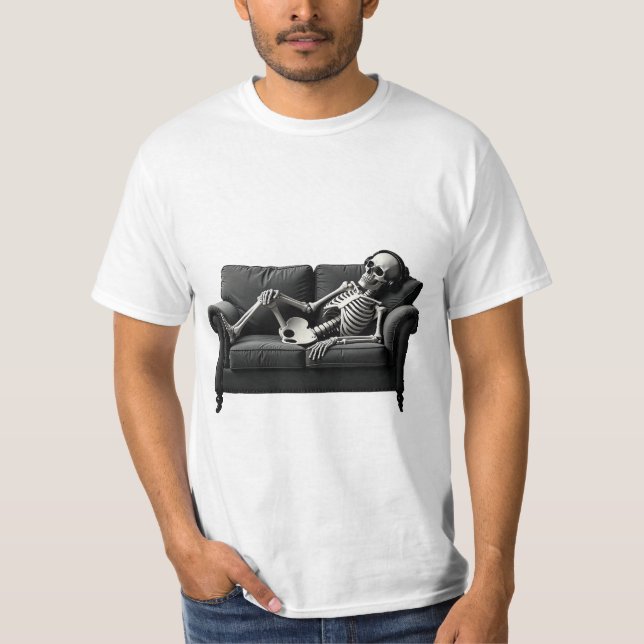 Existence is Exhausting Skeleton T-Shirt  (Front)