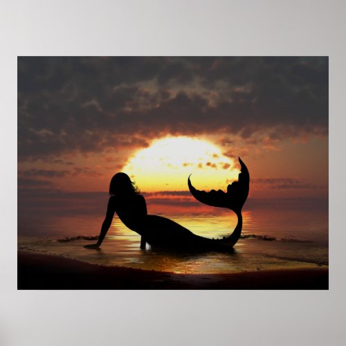 Existence Mermaid Canvas Print by Julie Fain