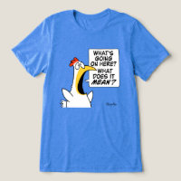 Existential Chicken by Sandra Boynton Tri-Blend Shirt