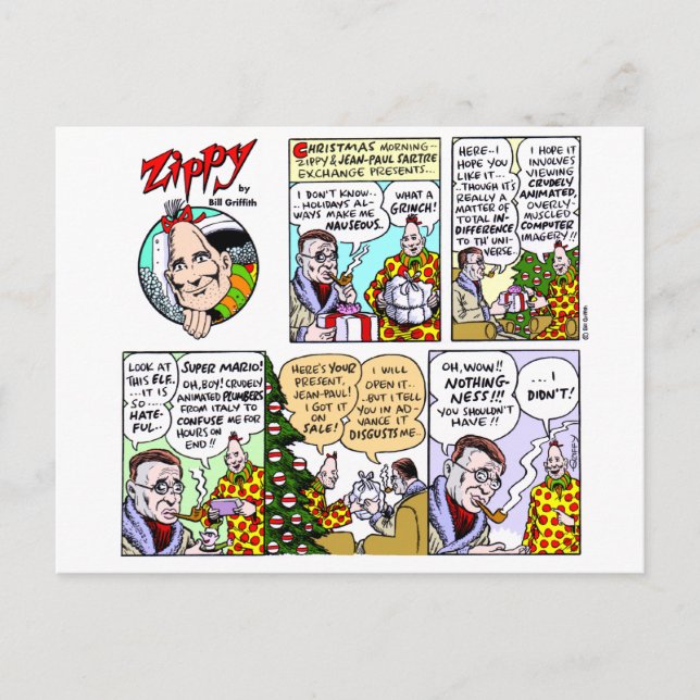 Existential Christmas postcard (Front)