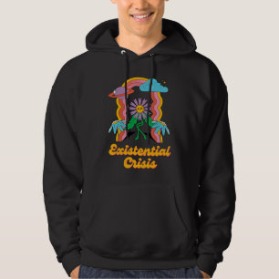 Existential Crisis Retro Toon Existentialism Philo Hoodie