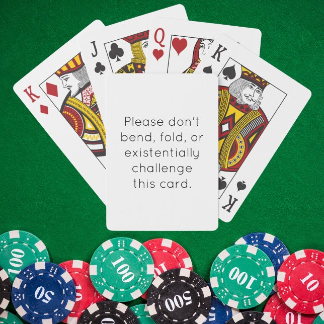 Existential Humor With Funny Quote Poker Cards (Creator Uploaded)