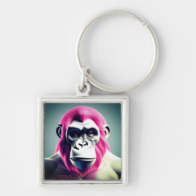 EXISTENTIAL LITE Ape Keychain (Front)