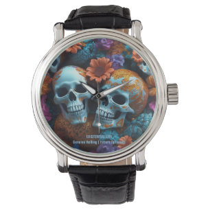 EXISTENTIAL LITE Memento Mori Lovers Skulls Watch