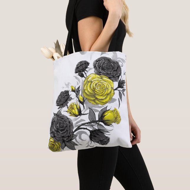 Existential Roses Tote Bag (Close Up)