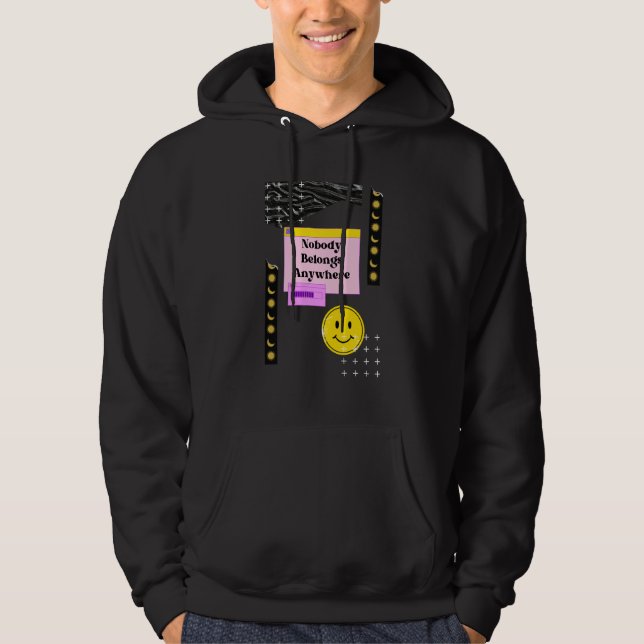 Existentialism Philosophy Quote Hoodie (Front)