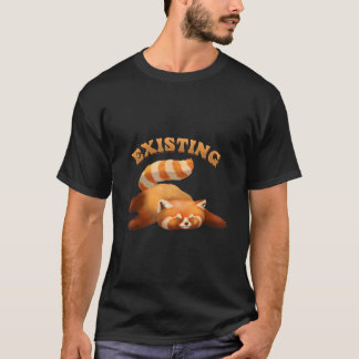 Existing Red Panda Wild Animals Red Pandas T-Shirt