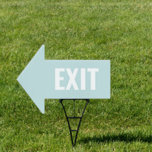 EXIT Arrow Shaped Lawn Sign
