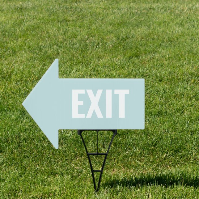 EXIT Arrow Shaped Lawn Sign (Insitu)