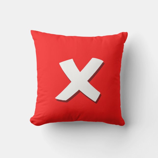 Exit button square pillow (Front)
