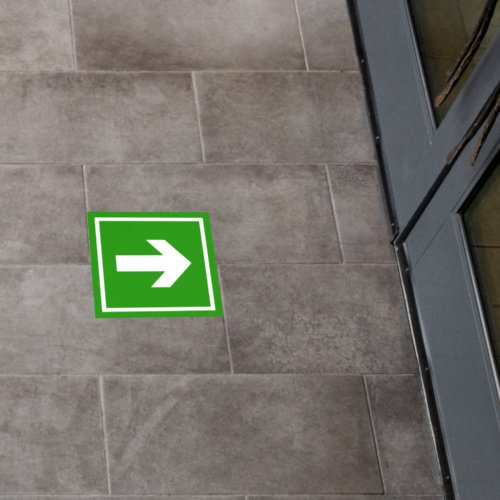 Exit Emergency and Fire Exit Icon Floor Decals